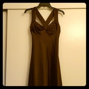 Calvin Klein chocolate formal full-length gown